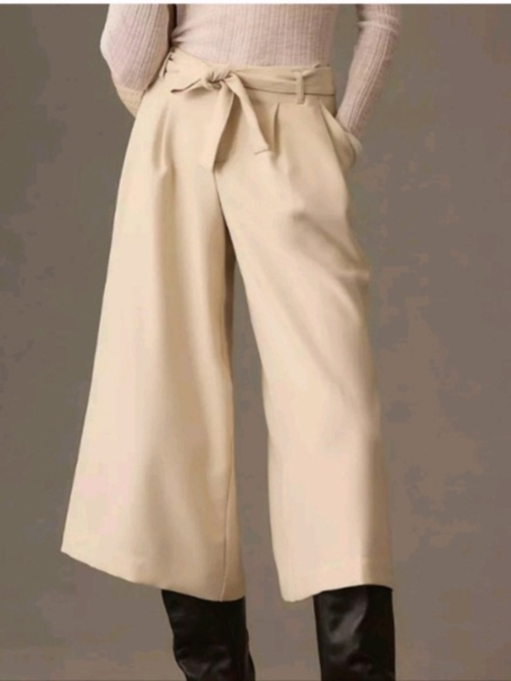 Anthropologie Maeve Tie Waist Culottes Size 4